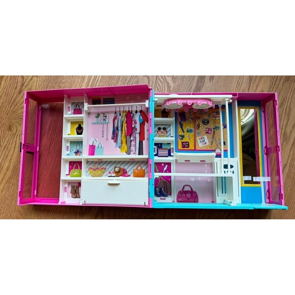 Barbie Dream Closet Folding Wardrobe 2019 Case Only Mattel GBK10 - Picture 4 of 11